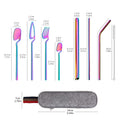 Portable Stainless Steel Cutlery Set – Reusable Travel Utensils with Zipper Storage Case