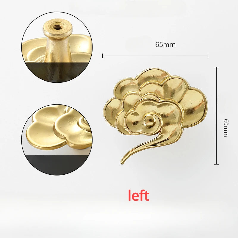 1pcs Round Brass Gold Furniture Handles For Drawers Bathroom Kitchen Storage Cabinet Pulls Wardrobe Shoe Cupboard Door Knob