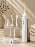 Portable Water Flosser with Multiple Nozzles