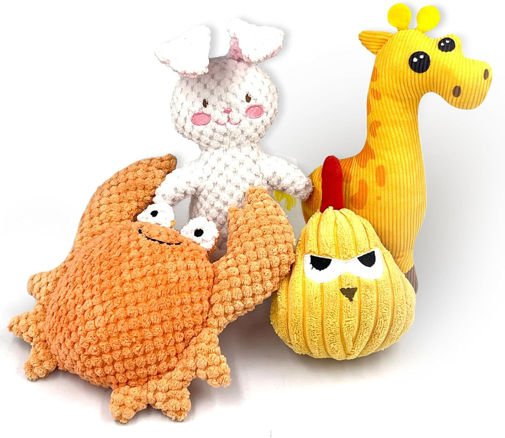 4-Piece Squeaky Dog Toys