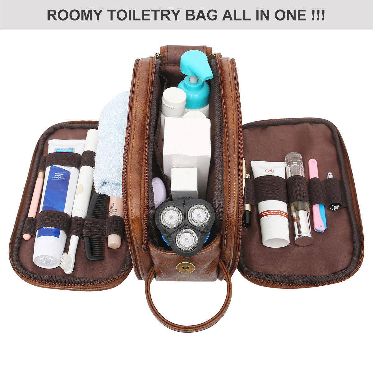 Men's Travel Toiletry Bag – Waterproof Dopp Kit & Grooming Organizer