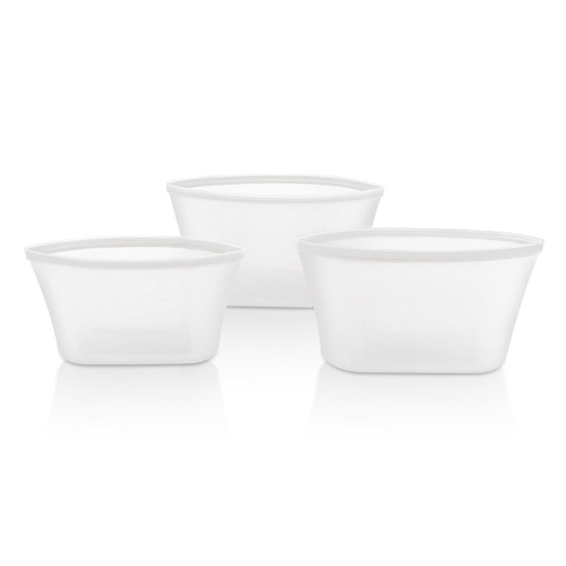 Silicone Food Storage Containers Set Fresh Bowl Cup Bag Reusable Stand Up Zips Shut Bag Fruit Vegetable Cup With Seal Organizer