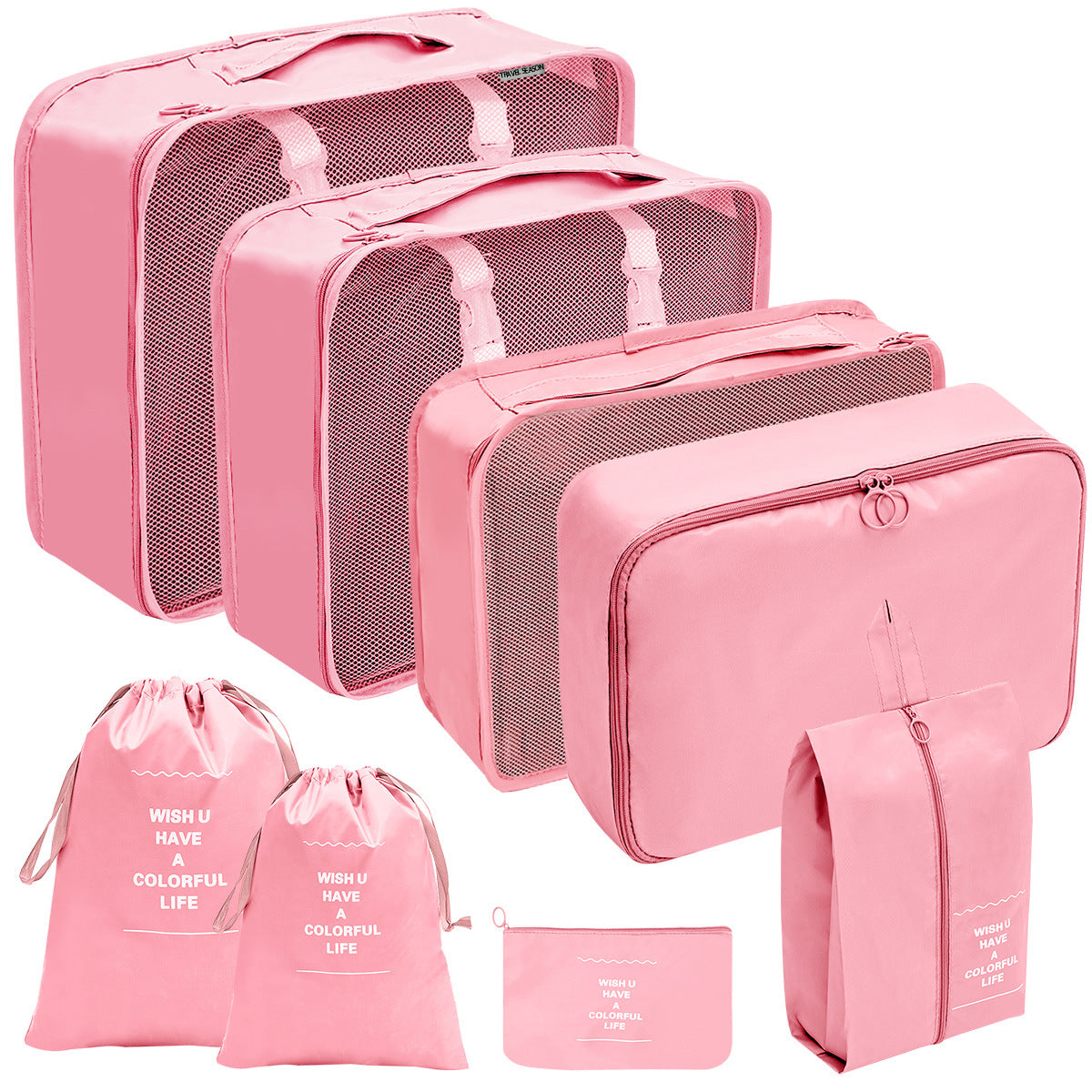 Travel Storage Bag Set for Toiletries Cosmetics and Digital Accessories