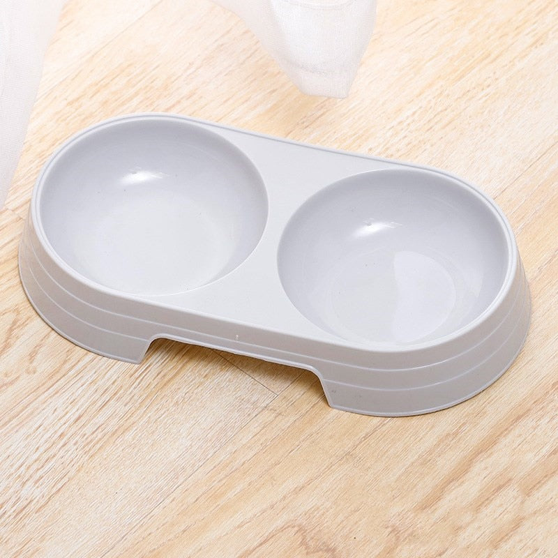 Modern Double Pet Bowl for Dogs & Cats | Food & Water Feeder