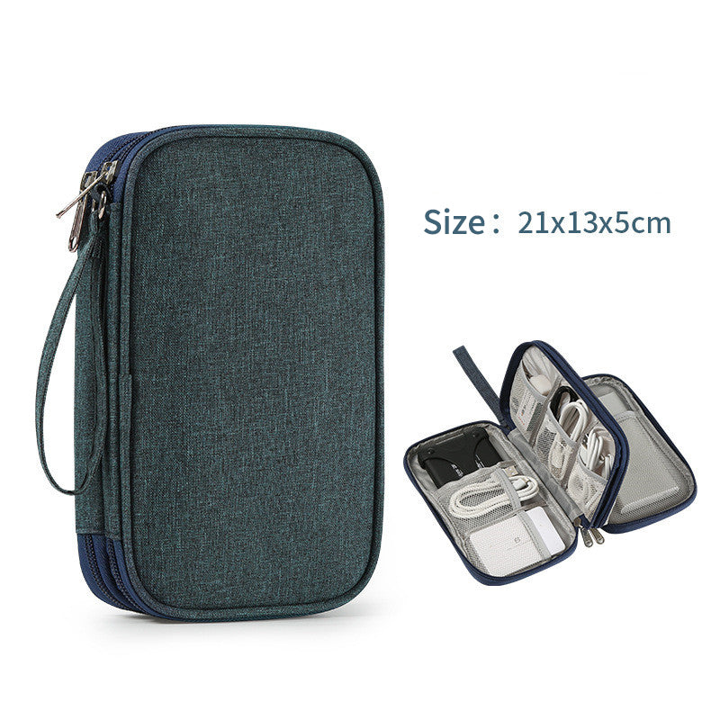 Portable Travel Tech Organizer – Flat Digital Accessories Storage Case