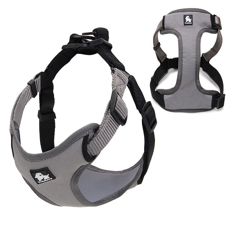New Pet Chest Strap With Reflective Strip Nylon Oxford Chest Strap Suitable For All Kinds Of Dog Traction