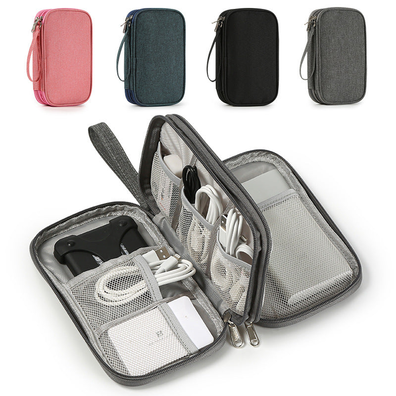 Portable Travel Tech Organizer – Flat Digital Accessories Storage Case