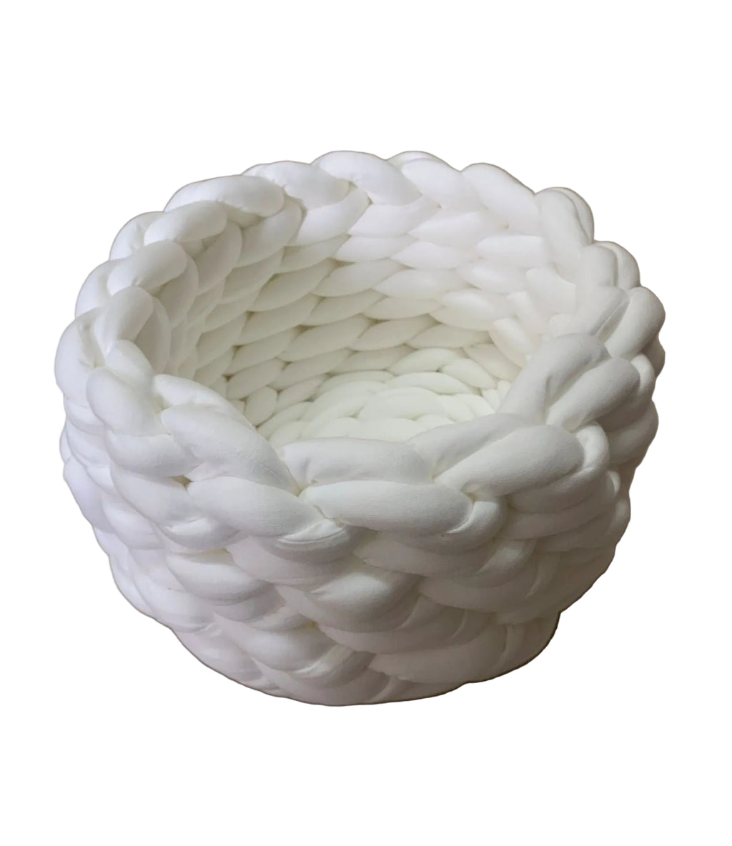 Calming Plush Round Pet Bed – Washable Soft Donut Bed for Cats & Small to Large Dogs
