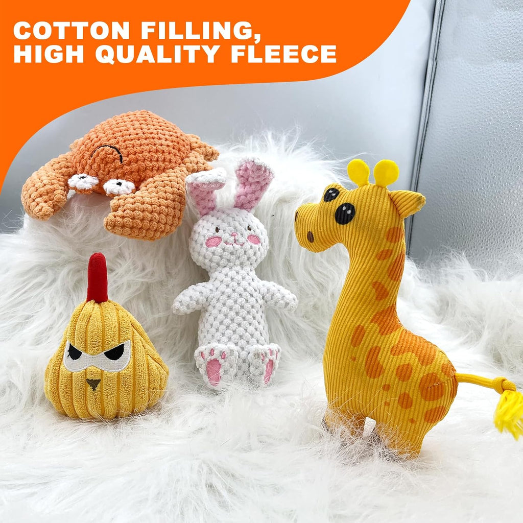 4-Piece Squeaky Dog Toys
