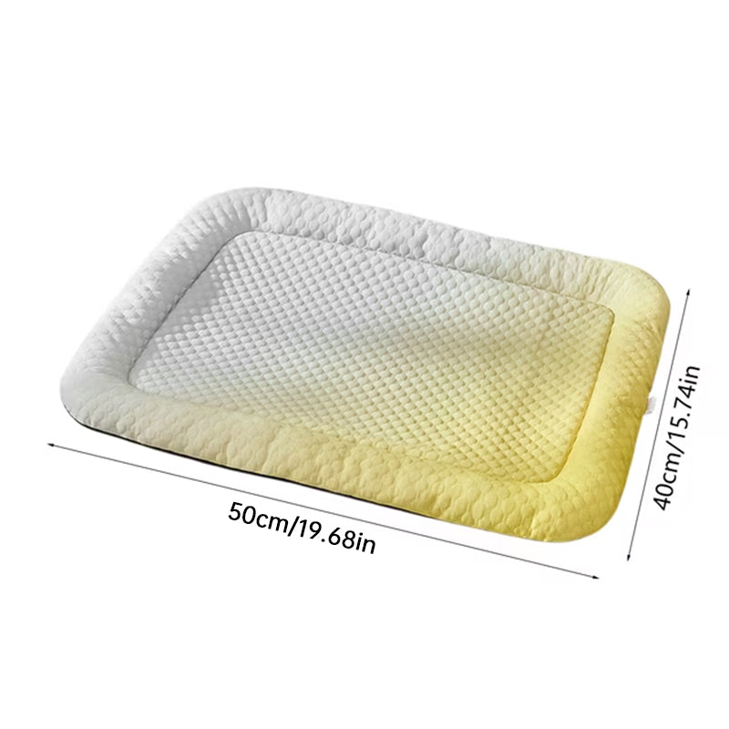 Cooling Pet Mat – Breathable Cold Silk Summer Pad for Dogs & Cats