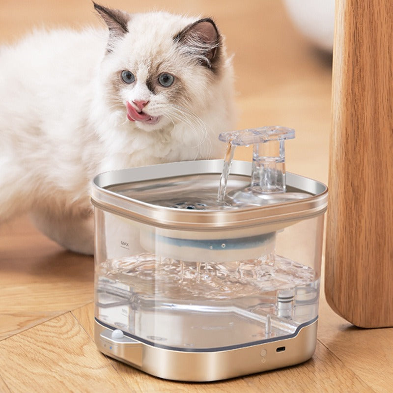 Wireless Smart Pet Water Fountain – Automatic Rechargeable Water Dispenser for Dogs & Cats