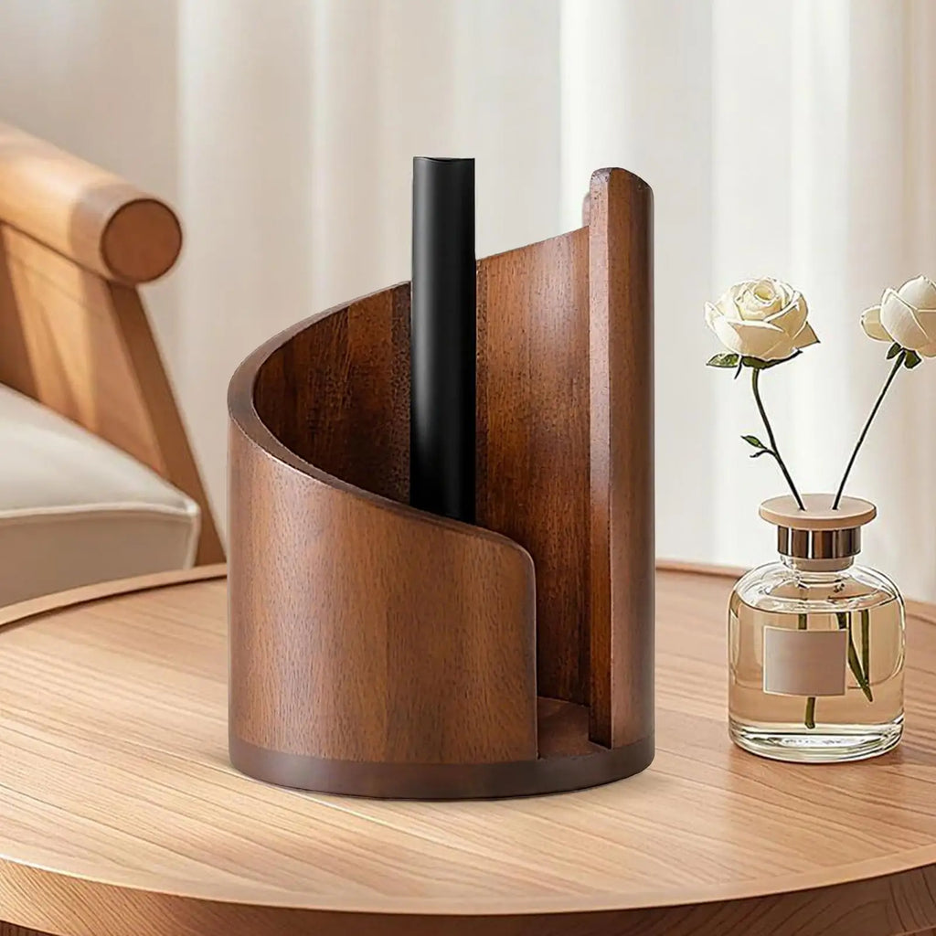 Paper Towel Holder & Napkin Dispenser Stand – Freestanding Kitchen Roll Holder for Countertop, Bathroom, Dining Table & Cabinet Organization