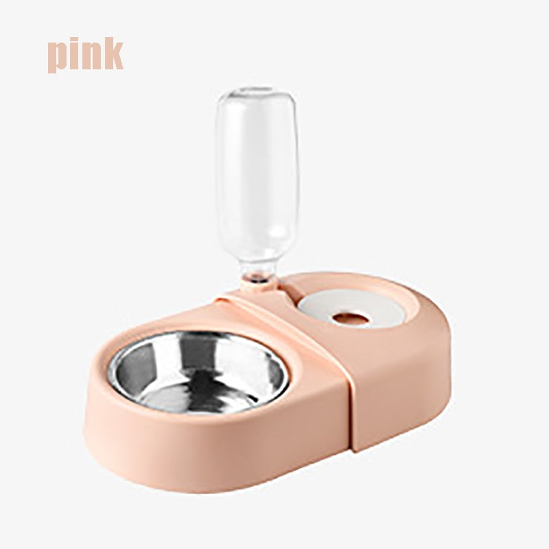 Automatic Pet Water Dispenser & Double Food Bowl for Dogs & Cats
