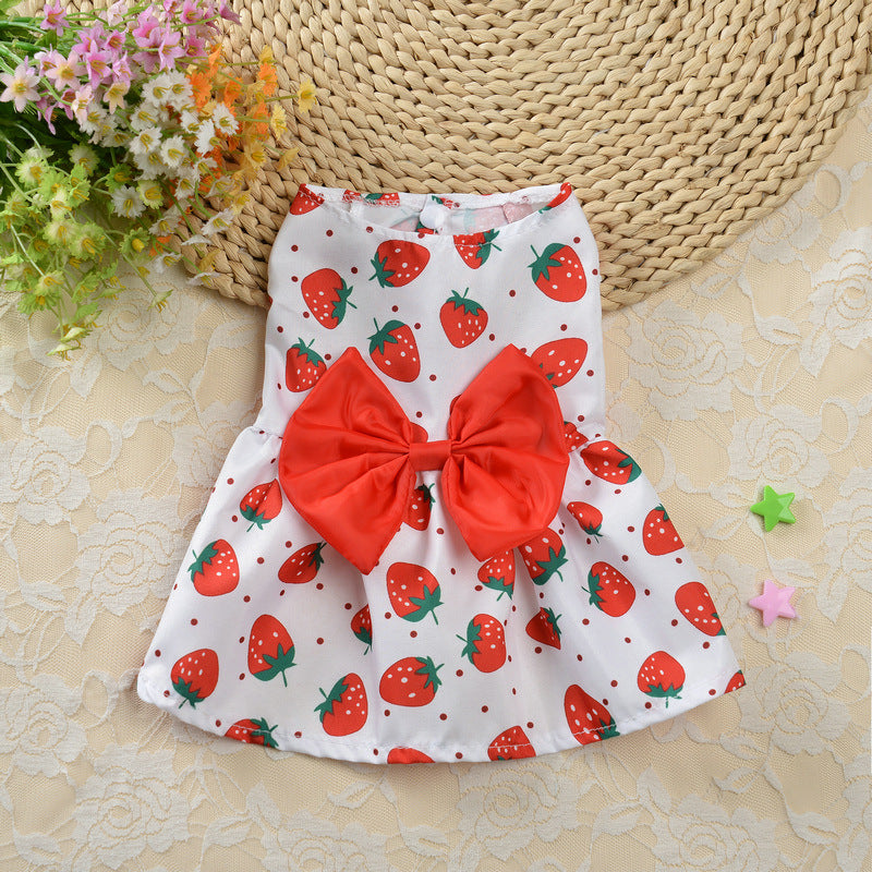 Floral Princess Dog Dress – Lightweight Summer Skirt for Small Dogs & Cats