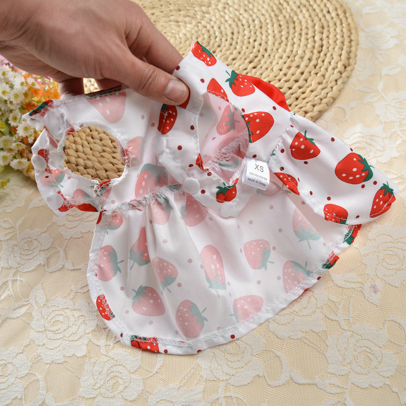 Floral Princess Dog Dress – Lightweight Summer Skirt for Small Dogs & Cats