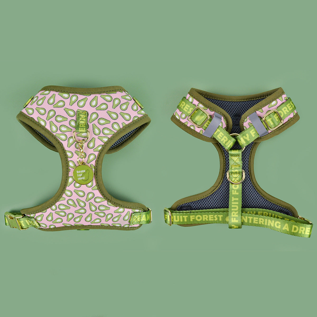 Adjustable Dog Harness with ID Tag