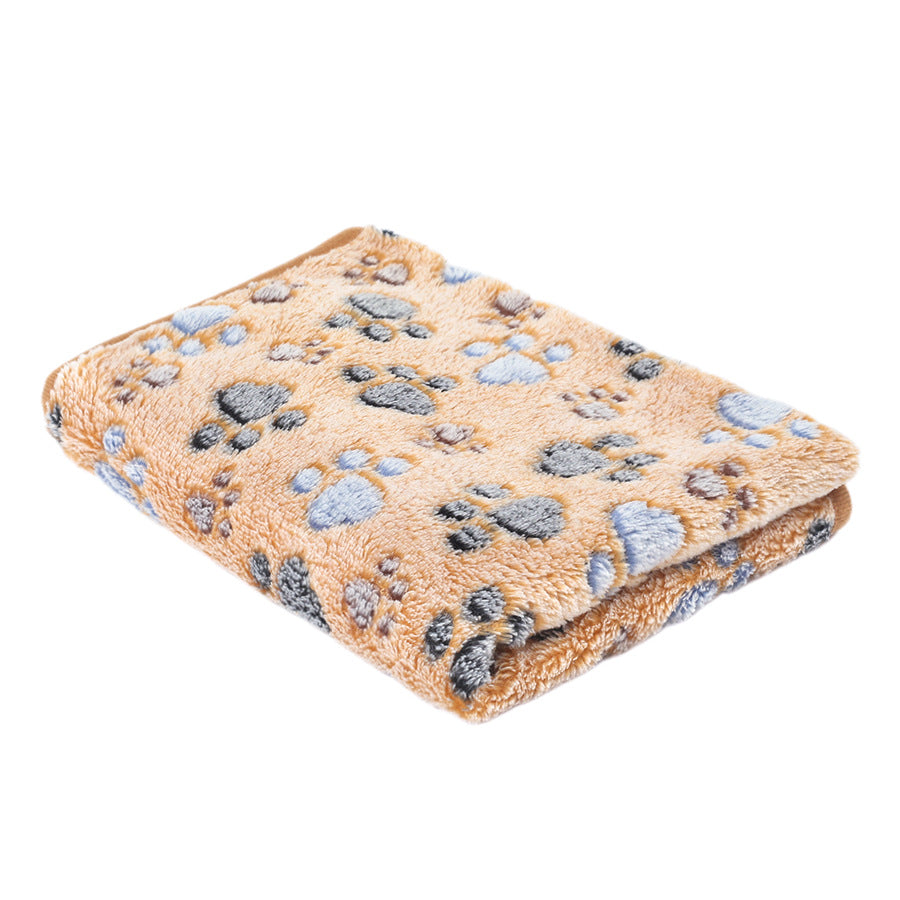 Coral Velvet Pet Warm Blanket for Dogs and Cats