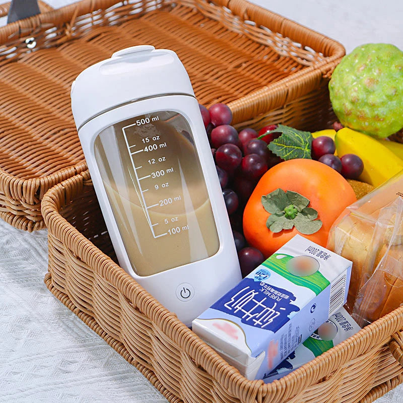 500ML Electric Protein Powder Mixing Cup Automatic Shaker Bottle Mixer Shake Bottle Milk Coffee Blender Kettle fro Gym outdoor