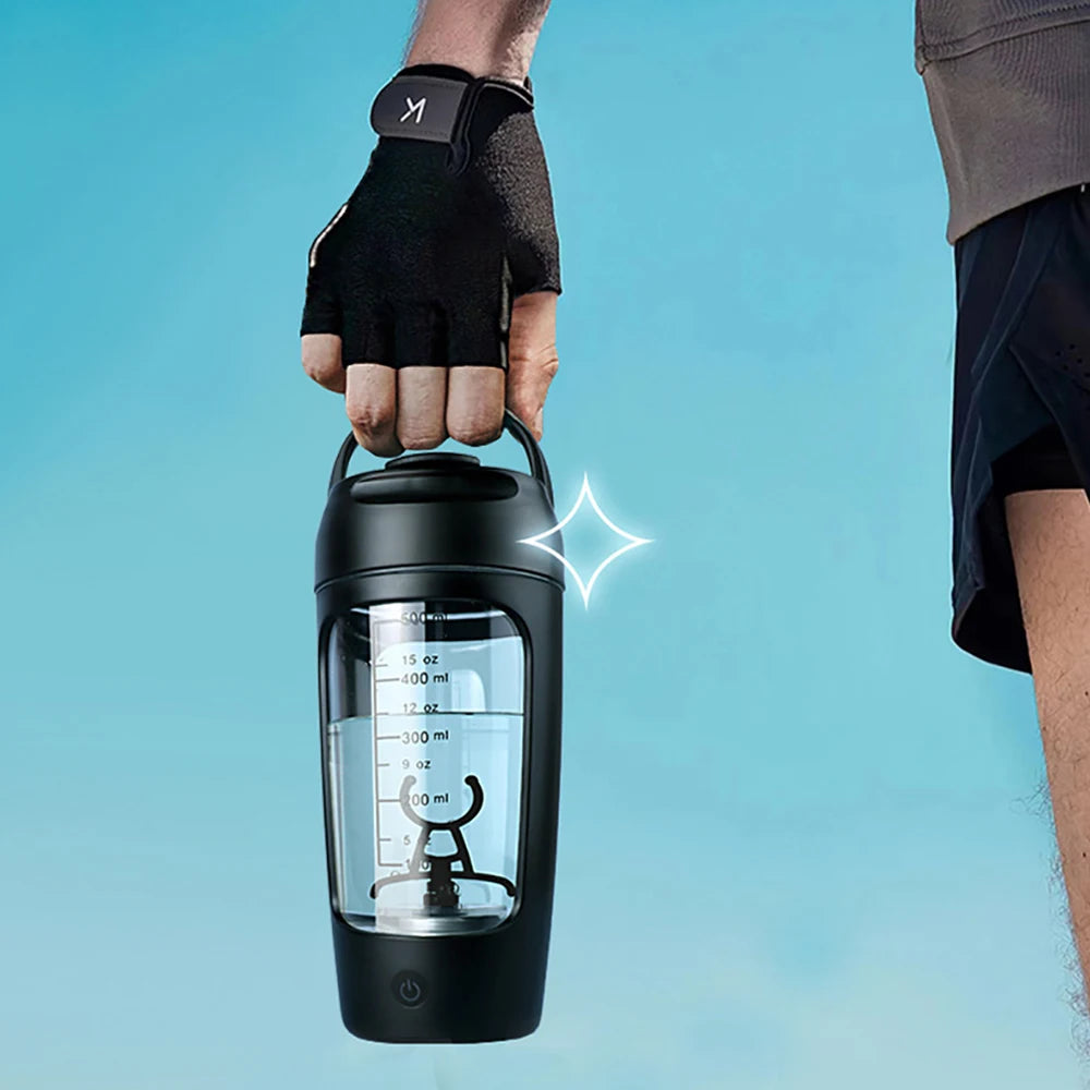 500ML Electric Protein Powder Mixing Cup Automatic Shaker Bottle Mixer Shake Bottle Milk Coffee Blender Kettle fro Gym outdoor