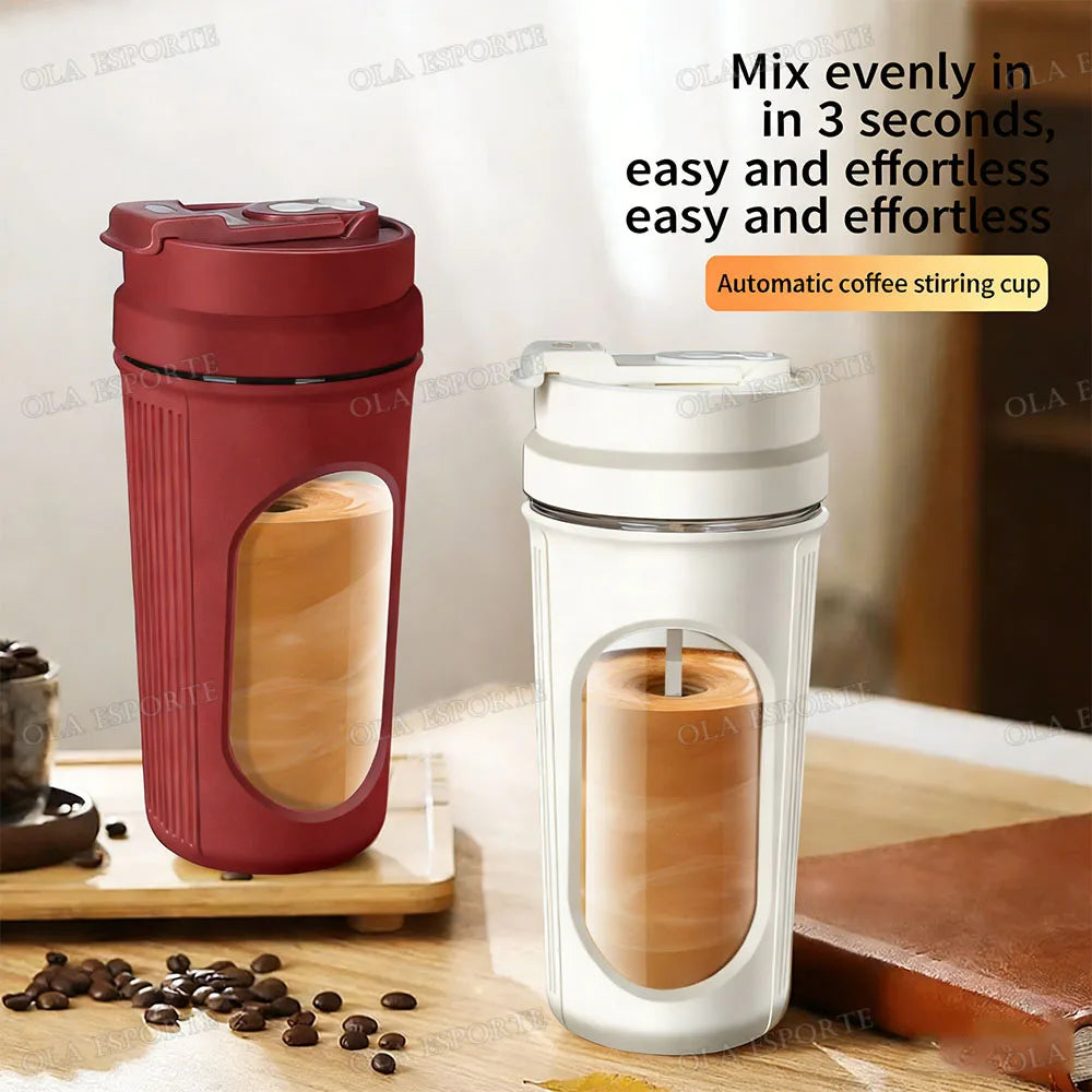 2026New Electric Protein Shaker Bottle Portable Rechargeable Blender Cup Automatic Self Stirring Mug 450ml Mixing Cups for Fitne