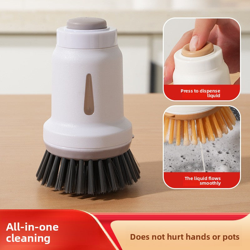 Automatic Liquid Dispensing Pot Cleaning Brush