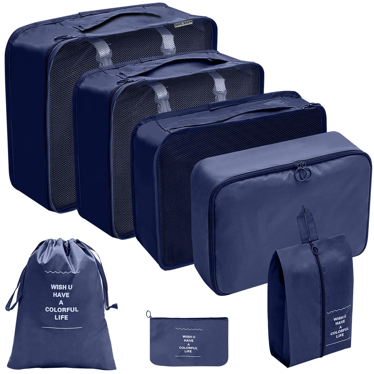 Travel Storage Bag Set for Toiletries Cosmetics and Digital Accessories