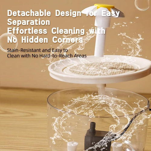 1200ml Automatic Pet Water Fountain – USB Quiet Filtered Water Dispenser for Cats & Dogs