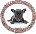 Luxury Cuban Link Pet Collar | Rhinestone Necklace for Dogs & Cats