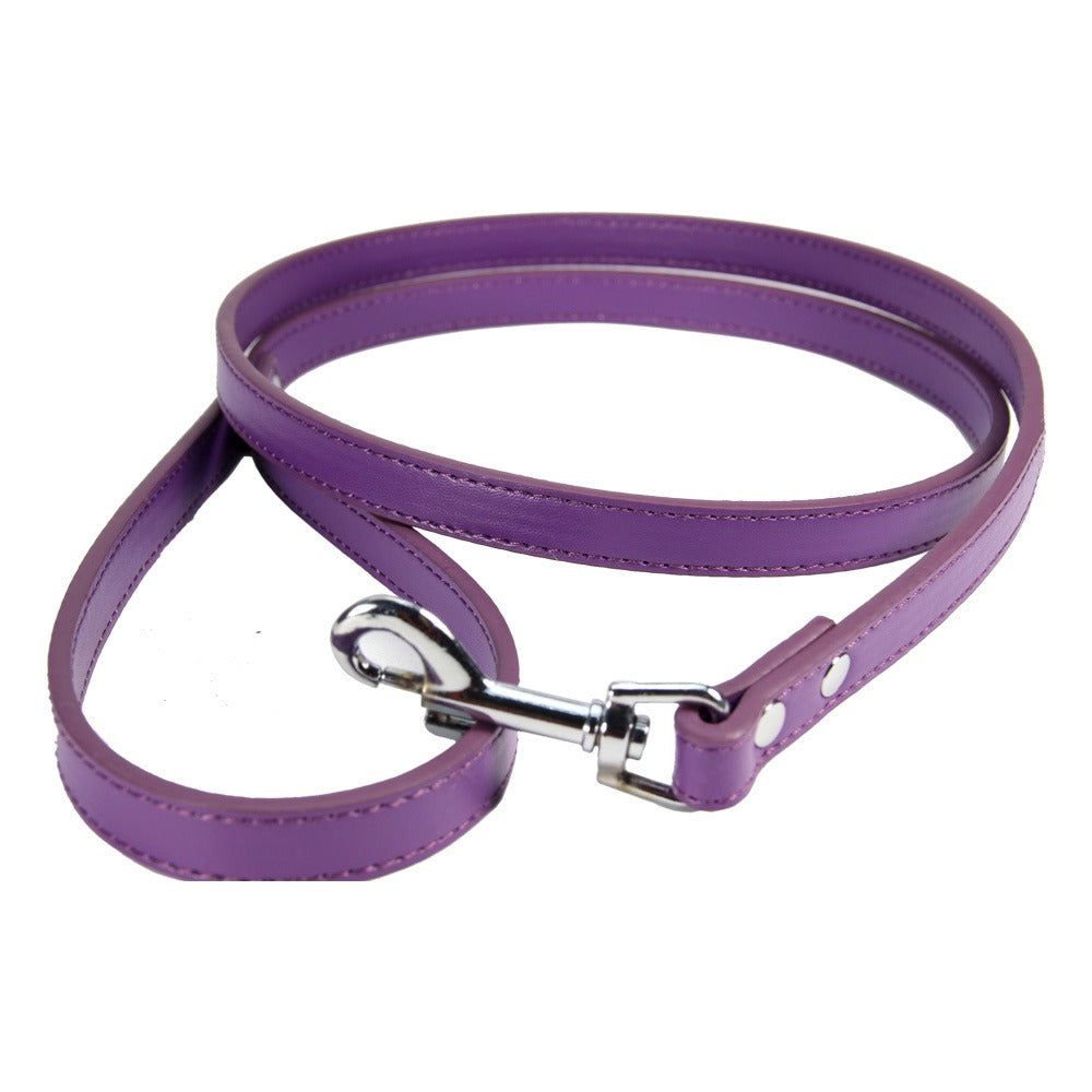Premium PU Leather Pet Leash – Durable Anti-Loss Walking Lead for Dogs & Cats