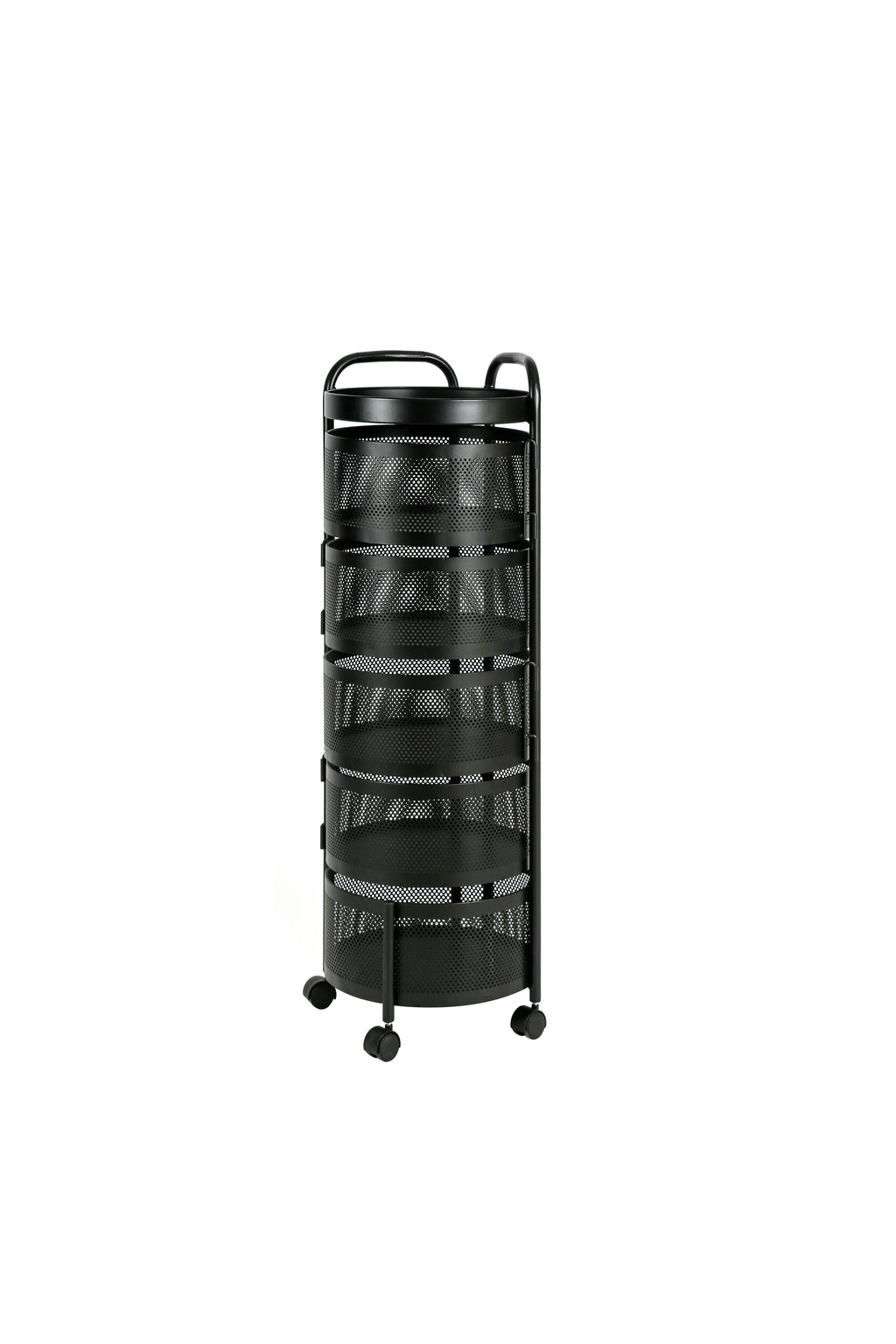 #￥5 Tier Rotating Kitchen Baskets Fruit and Vegetable Storage Kitchen Organization Solutions Rotating Pantry Organizers