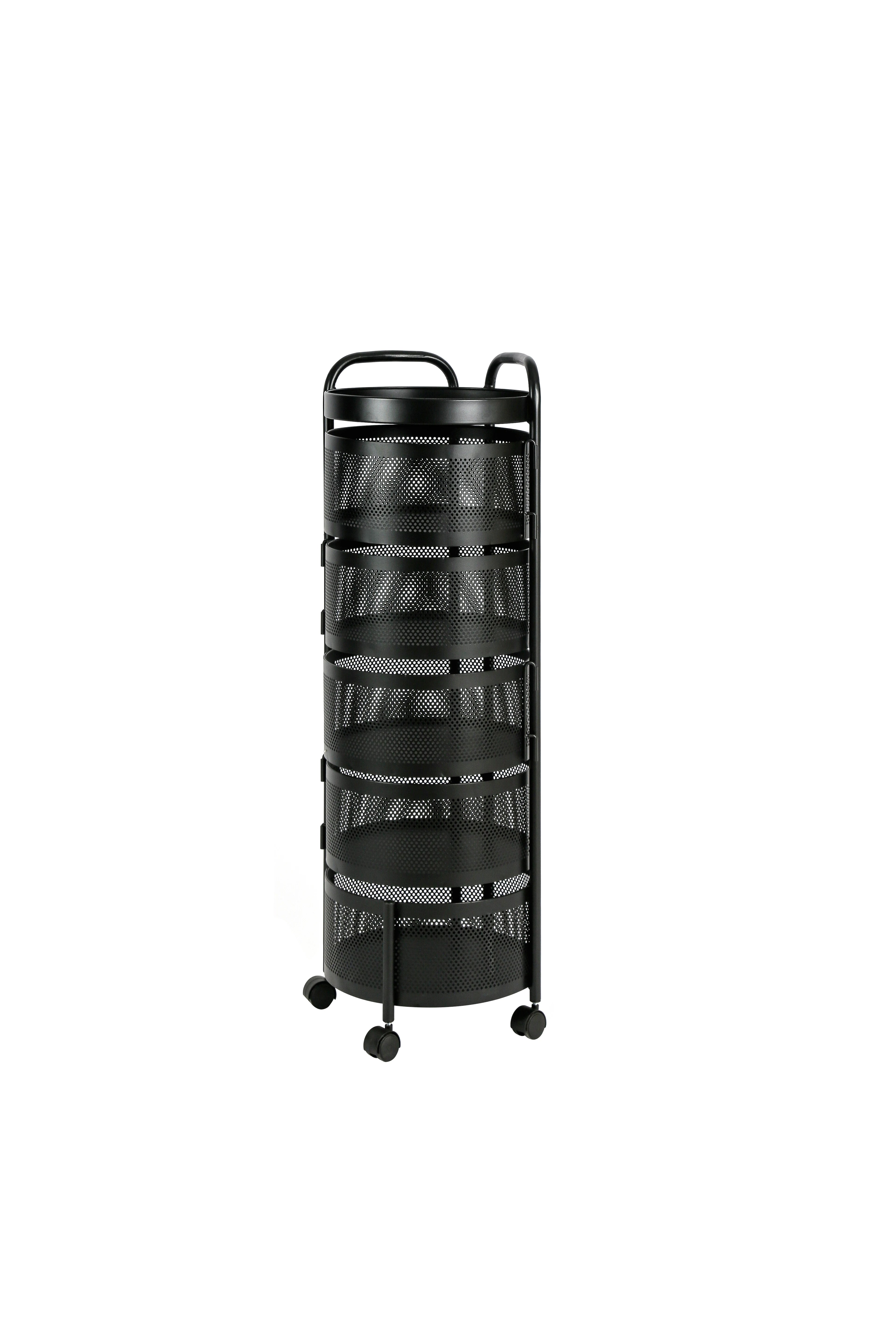 #￥5 Tier Rotating Kitchen Baskets Fruit and Vegetable Storage Kitchen Organization Solutions Rotating Pantry Organizers