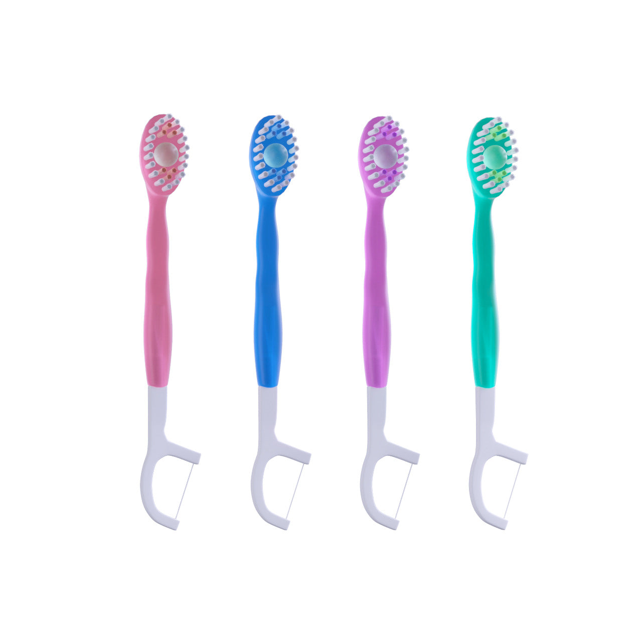 Disposable Three-in-One Bead Toothbrush for Travel