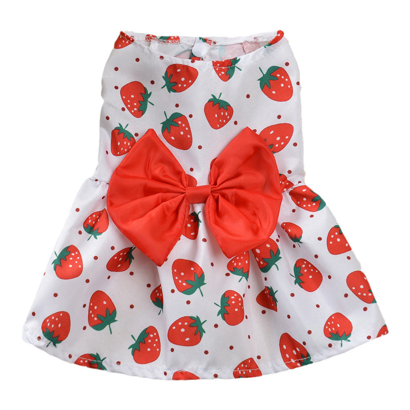 Floral Princess Dog Dress – Lightweight Summer Skirt for Small Dogs & Cats