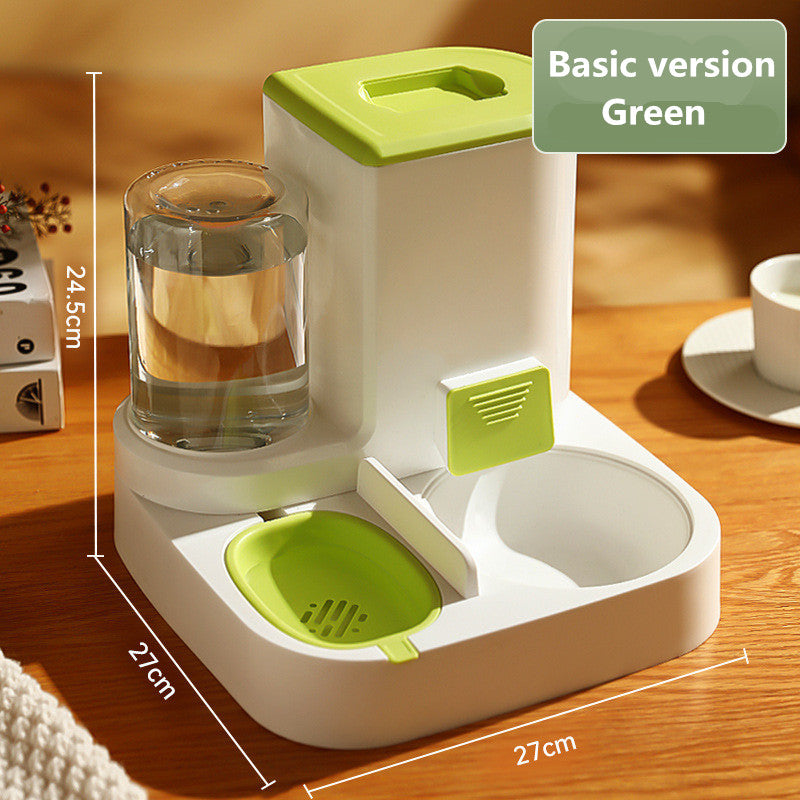 Automatic Pet Feeder with Stainless Steel Bowls – Gravity Food & Water Dispenser for Cats & Dogs
