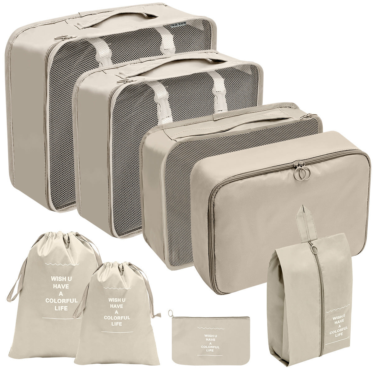 Travel Storage Bag Set for Toiletries Cosmetics and Digital Accessories