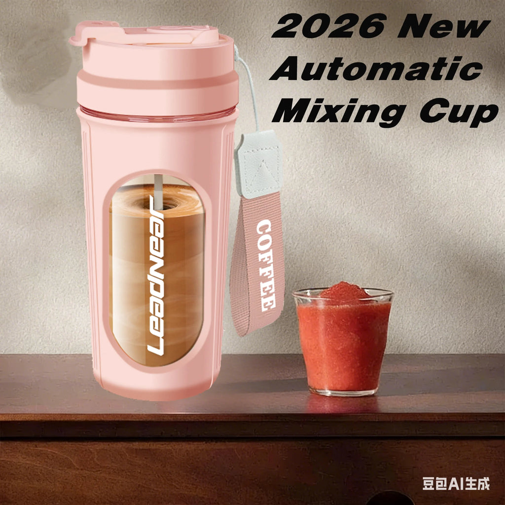 2026New Electric Protein Shaker Bottle Portable Rechargeable Blender Cup Automatic Self Stirring Mug 450ml Mixing Cups for Fitne