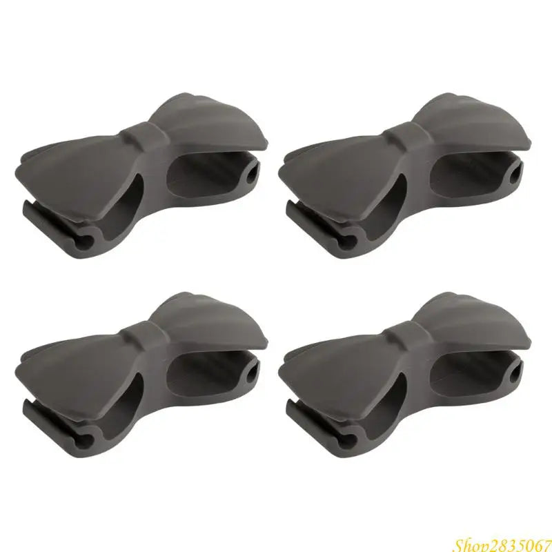 4Pcs Kitchen Cable Organizers Bowknot Cord Holders Data Line Management Clip Silicone Cord Winder Holder 831F