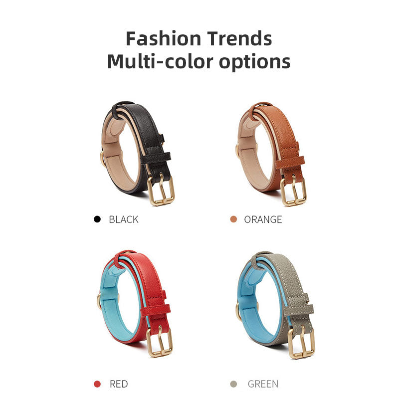Luxury Leather Dog Collar – Wide Adjustable Wear-Resistant Collar for Dogs