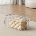 Large Transparent Storage Box with Lid – Stackable Organizer for Clothes, Toys & Household Essentials