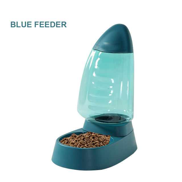 Sailboat Pet Feeding Bowl – Transparent Large Capacity Food & Water Bowl for Cats & Dogs