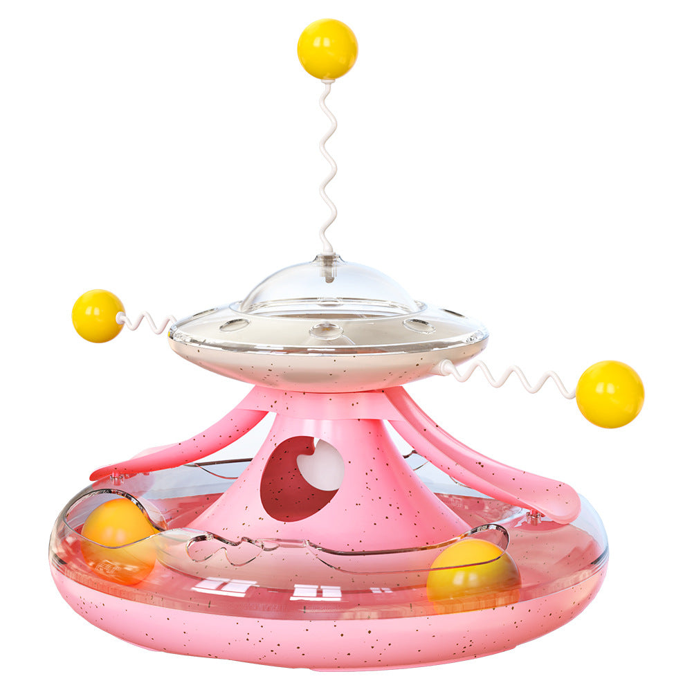 New Kitten Tumbler Track Cat Turntable Leaking Toy Toy Cat Baseball Pet Supplies