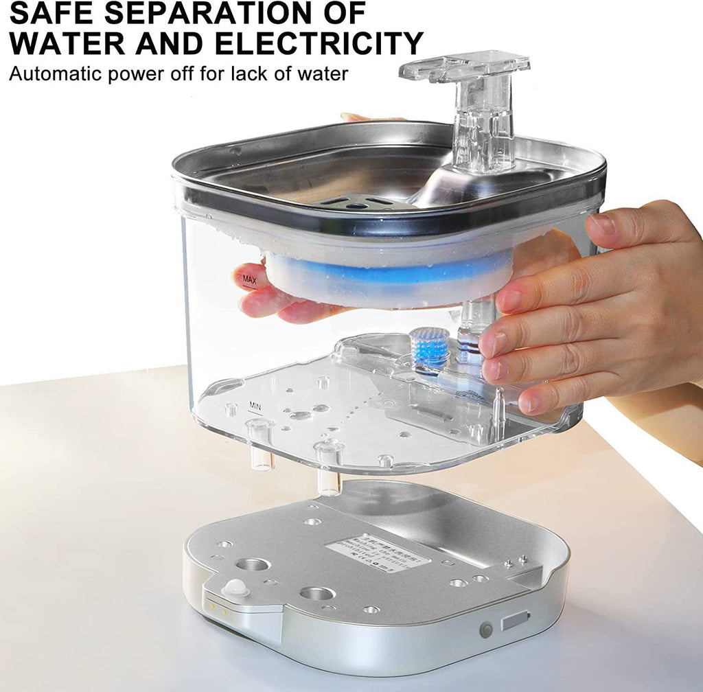 Wireless Smart Pet Water Fountain – Automatic Rechargeable Water Dispenser for Dogs & Cats