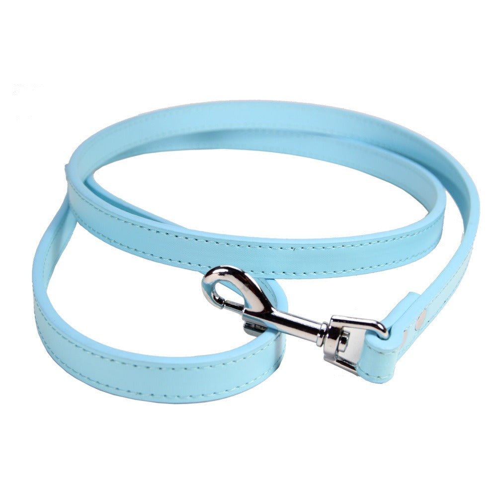Premium PU Leather Pet Leash – Durable Anti-Loss Walking Lead for Dogs & Cats