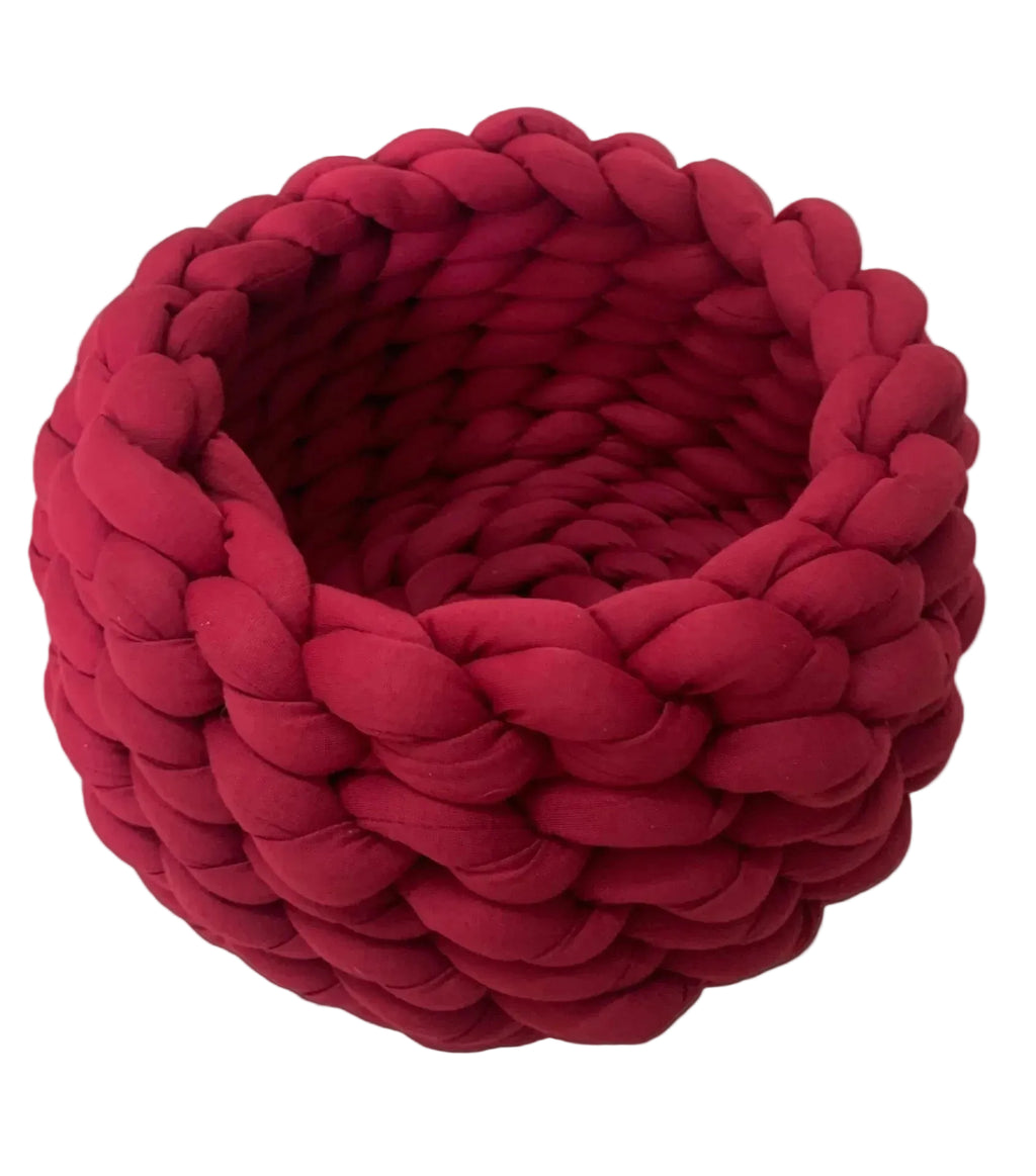 Calming Plush Round Pet Bed – Washable Soft Donut Bed for Cats & Small to Large Dogs