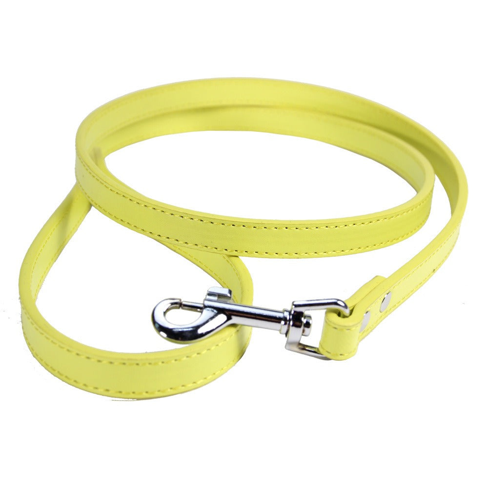 Premium PU Leather Pet Leash – Durable Anti-Loss Walking Lead for Dogs & Cats
