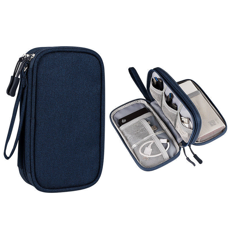 Portable Travel Tech Organizer – Flat Digital Accessories Storage Case