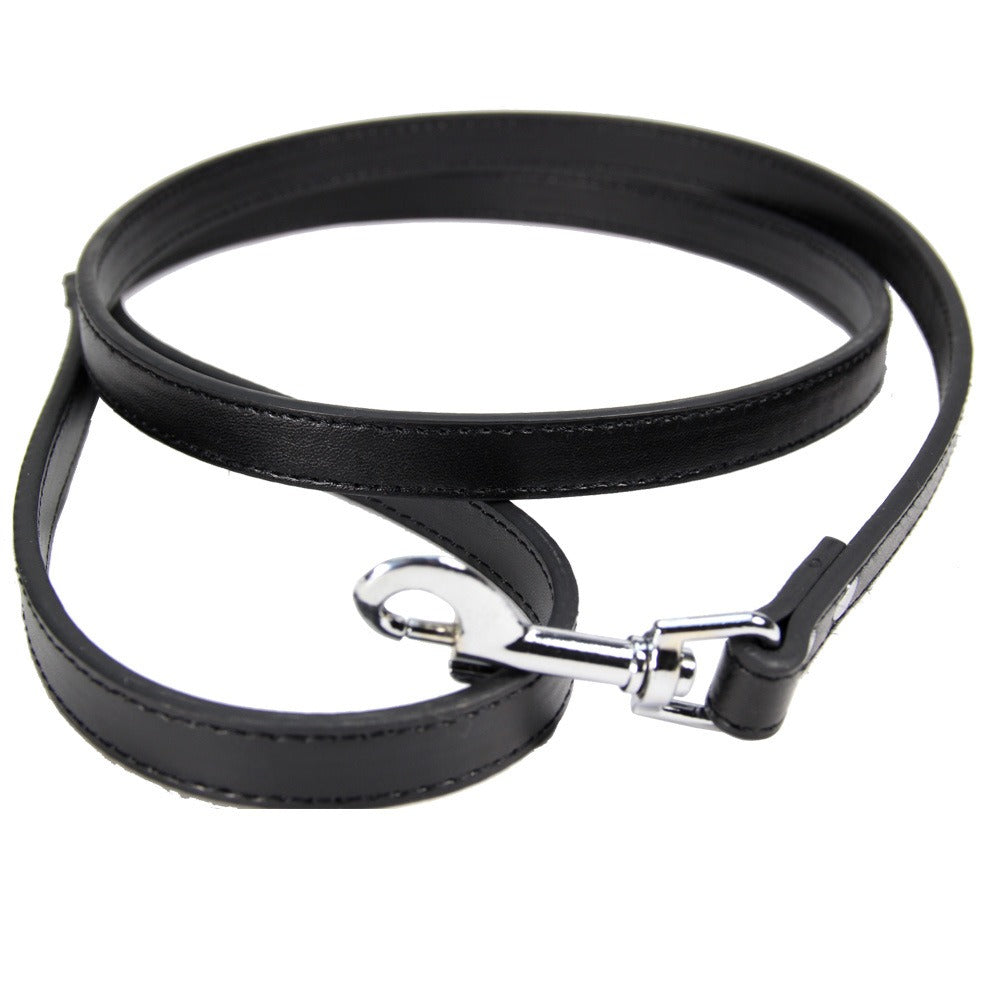 Premium PU Leather Pet Leash – Durable Anti-Loss Walking Lead for Dogs & Cats