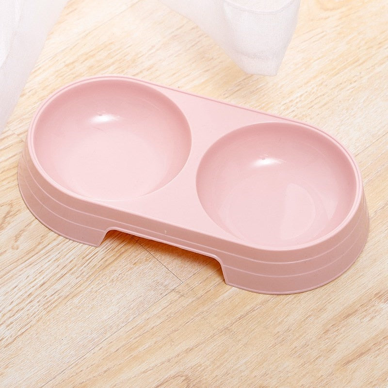 Modern Double Pet Bowl for Dogs & Cats | Food & Water Feeder