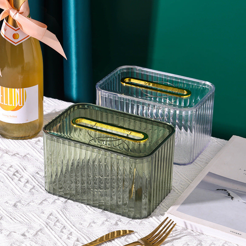 Household Tissue Box Storage Box Living Room Coffee Table Creative Storage Box Bathroom Spring Paper Box