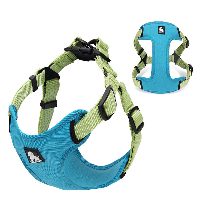 New Pet Chest Strap With Reflective Strip Nylon Oxford Chest Strap Suitable For All Kinds Of Dog Traction